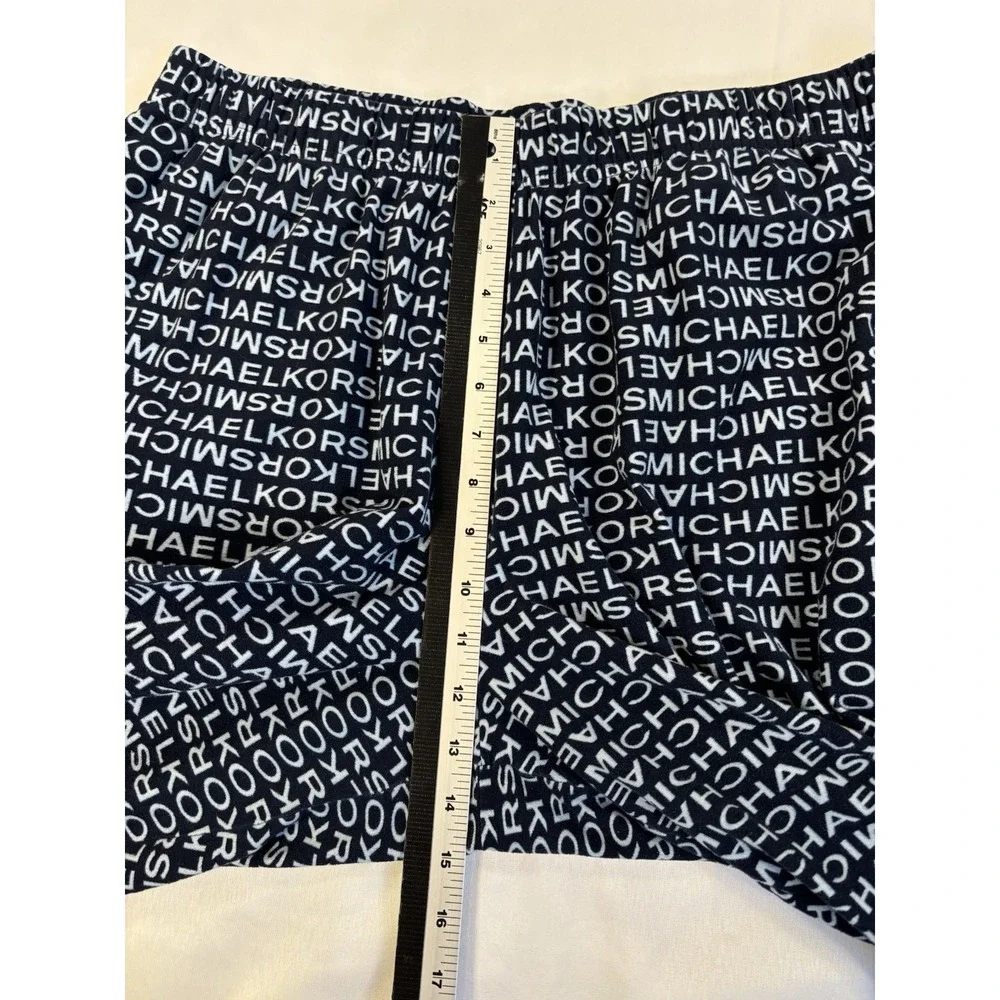 Michael‎ Kors Men's Lg Blue Soft Fleece Pajama Lounge Pants Cabincore Cozy